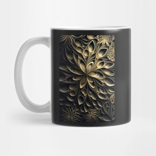 Embrace Nature with our Abstract Organic Fractal Pattern Creamy and Warm Mug